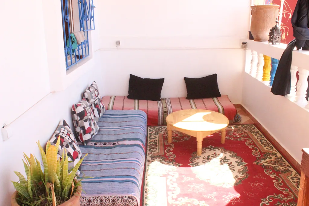 Cozy indoor seating area